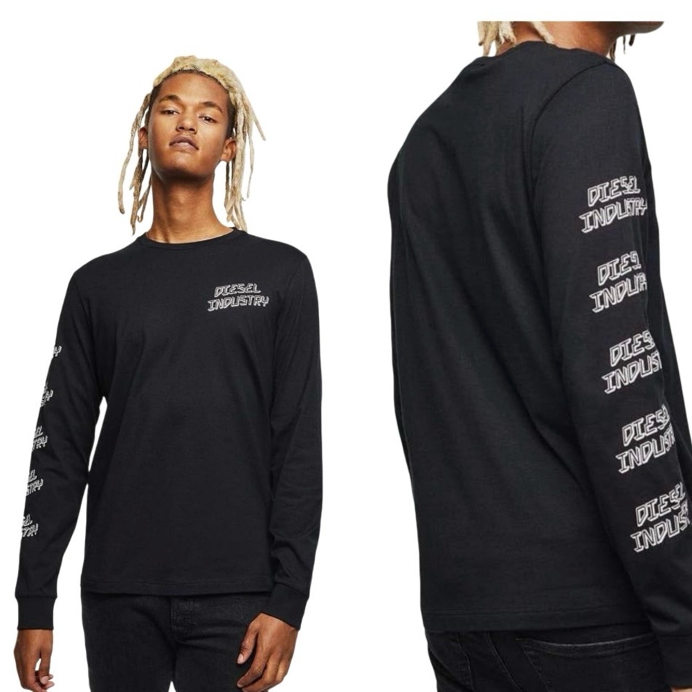 Diesel Long Sleeve Logo Tshirt